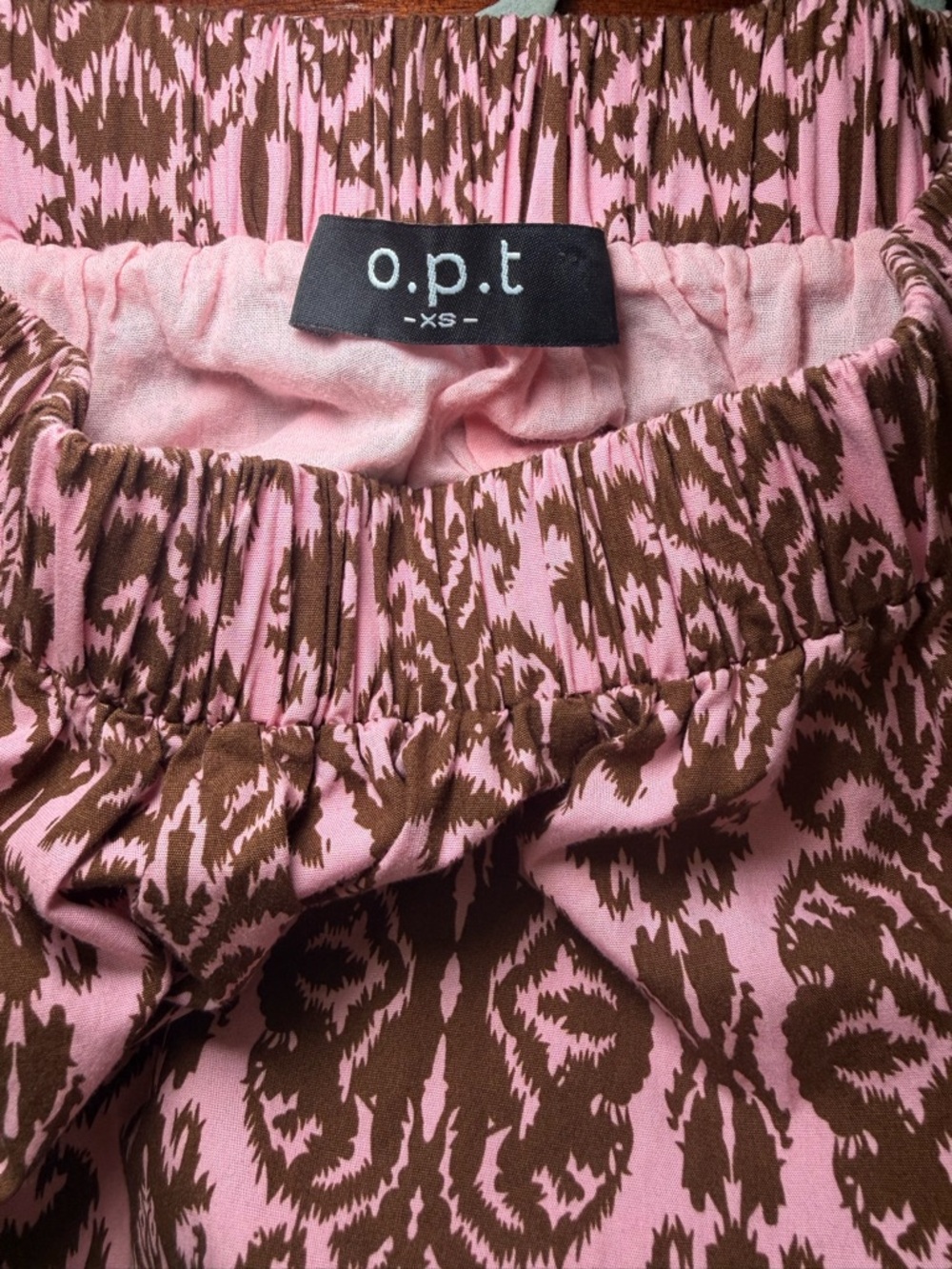 REVOLVE o.p.t. Boho Cottagecore 100% Cotton Tiered Maxi Skirt Size XS Brunch - Picture 6 of 7